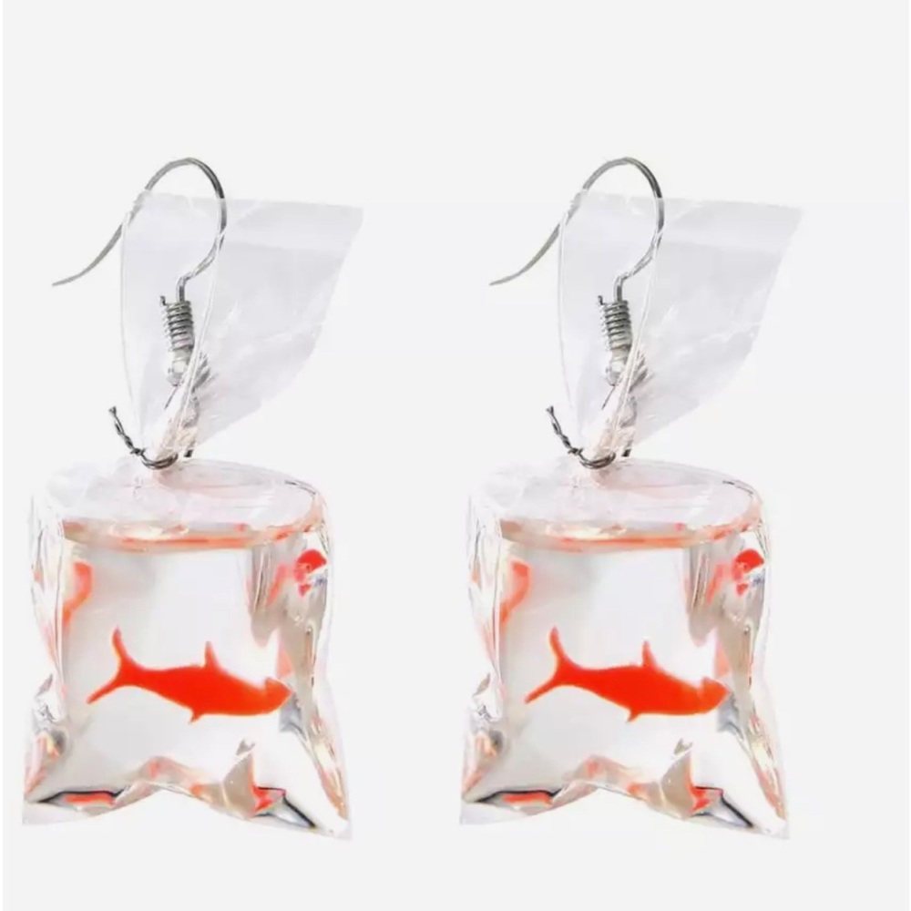 Koi Fish in a Bag earrings!